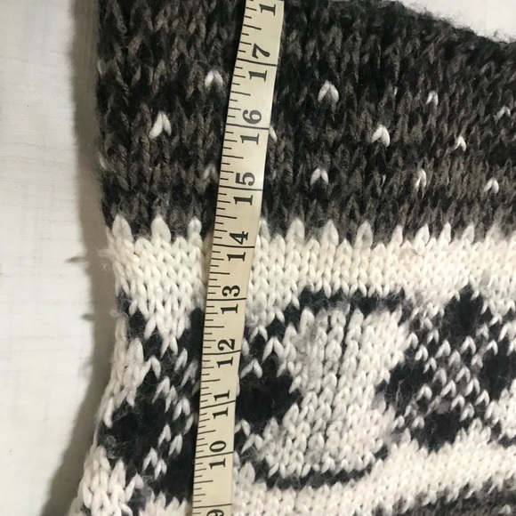Free People Womens fair isle knit sweater M winter chunky cozy - Picture 3 of 6